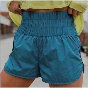Free People Movement The Way Home Teal Shorts Small Athletic Wear Athleisure